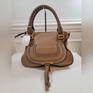Chloe Marcie Double Carry Bag Brown/Tan